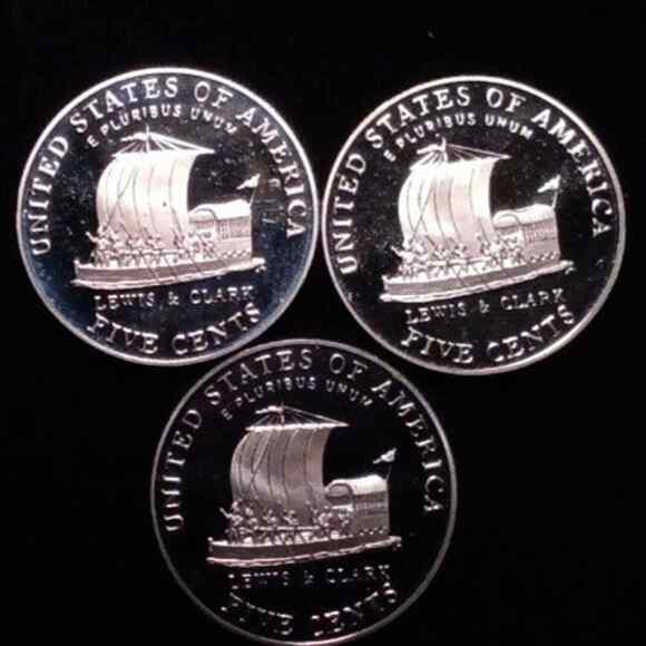 3 Proof Keel DCAM Jefferson Nickels 2004-S - Picture 2 of 5
